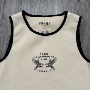 YoungLA Cream and Black Tank Top